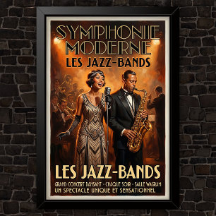 Poster Publicité de mode vintage des années 1920
