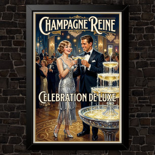 Poster Publicité de mode vintage des années 1920