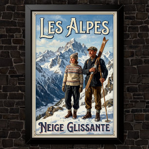 Poster Publicité de mode vintage des années 1920