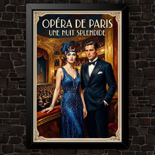 Poster Publicité de mode vintage des années 1920