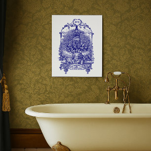 Poster Publicité de parfum floral de l'ère victorienne vi
