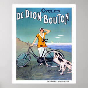 Poster Publicité de vélo français de 1925