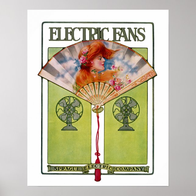 Poster Publicité de ventilateur électrique (Devant)
