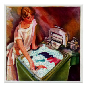 Poster Publicité du magazine de rêve de femme de ménage