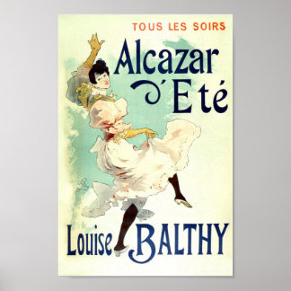 Poster Publicité française vintage Louise Balthy