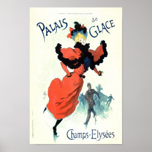 Poster Publicité française vintage Palais de Glais 1895