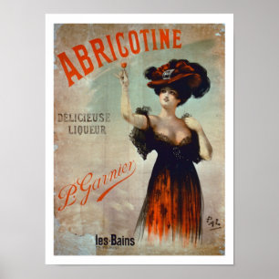 Poster Publicité par affichage "Abricotine", fait par P.