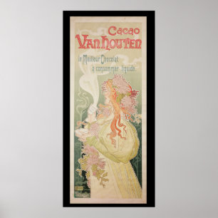 Poster Publicité par affichage Cacao Van Houten Belgique