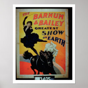 Poster Publicité par affichage 'le Barnum et le Bailey