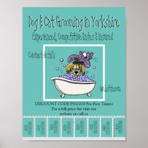 Poster Publicité Poster-Poster Chien & Chat Grooming