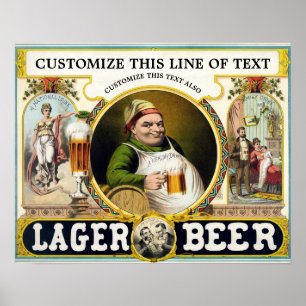 Poster Publicité pour bière 1879