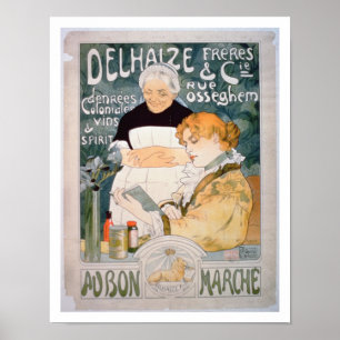 Poster Publicité pour Delhaize, frères et Cie. au Th