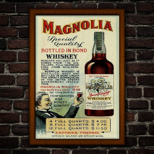 Poster Publicité pour le Whiskey Vintage