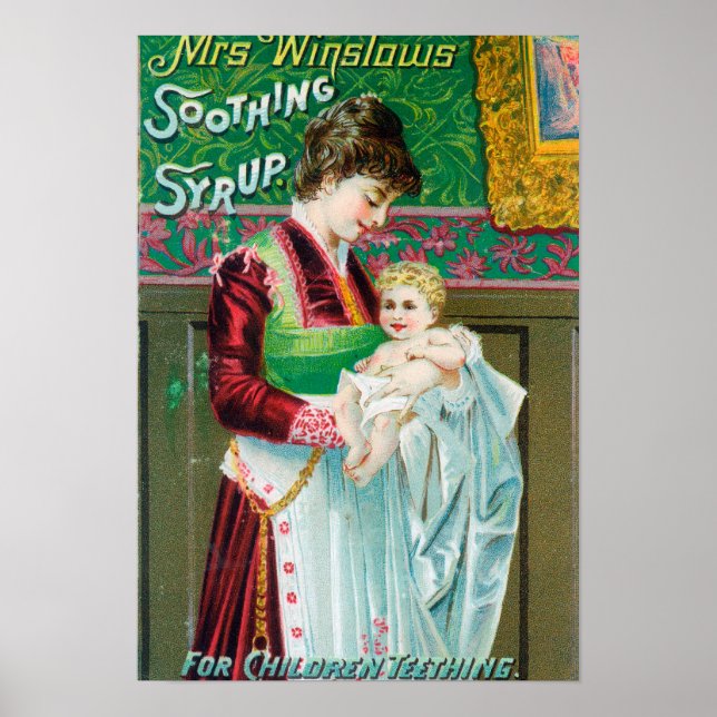 Poster Publicité pour Mme Winslows Sirop apaisant (Devant)