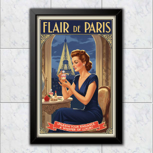 Poster Publicité pour parfum Flair de Paris de 1940