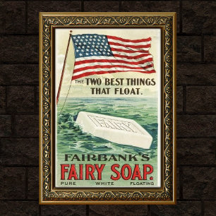Poster Publicité pour produit de savon vintage