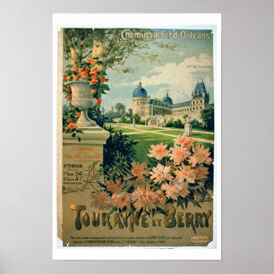 Poster Publicité pour 'Touraine Et Berry', par Orleans