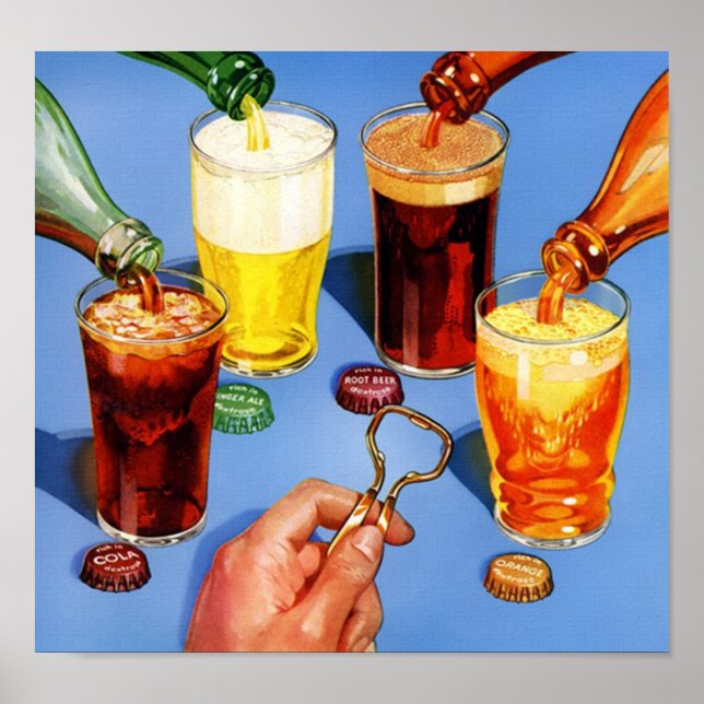 Poster Publicité Retro Soda Pop (Devant)