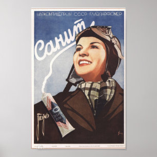Poster Publicité soviétique vintage