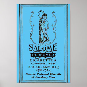 Poster Publicité sur les cigarettes salées