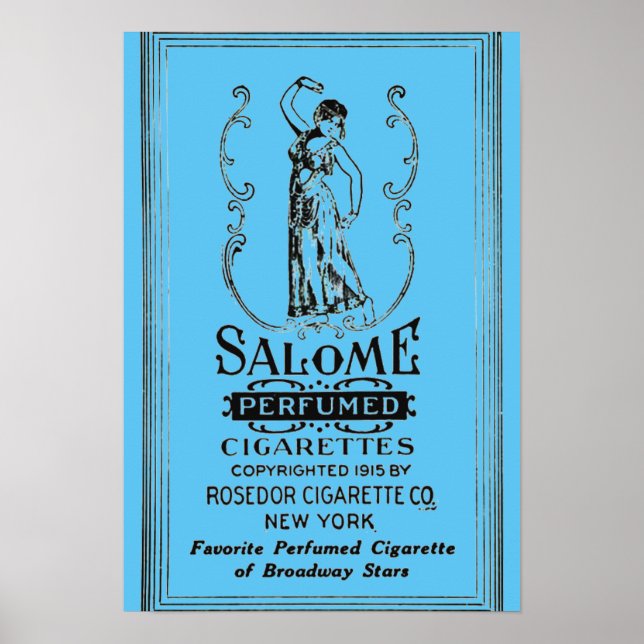 Poster Publicité sur les cigarettes salées (Devant)