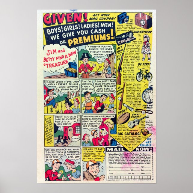 Poster Publicité vintage (Devant)