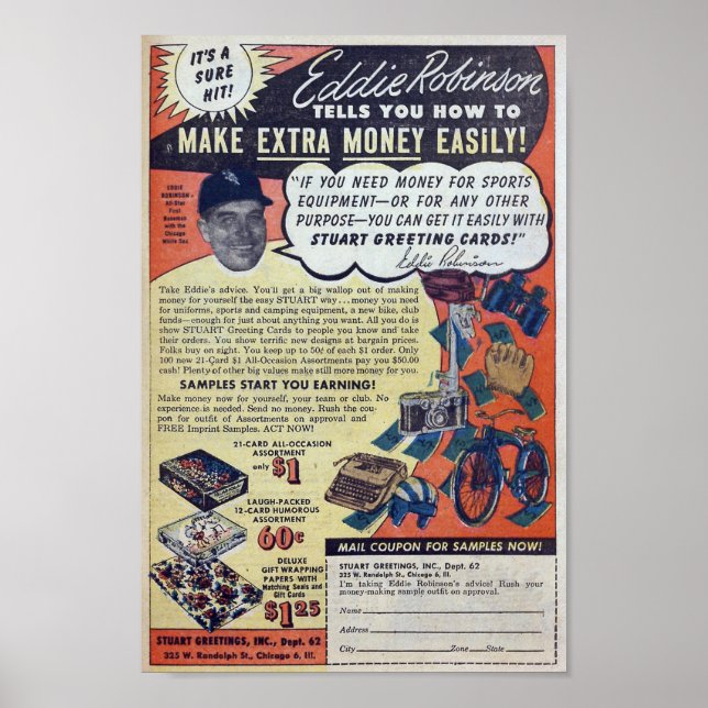 Poster Publicité vintage (Devant)