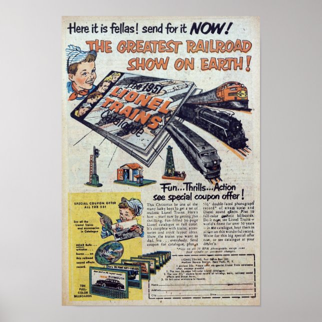 Poster Publicité vintage (Devant)