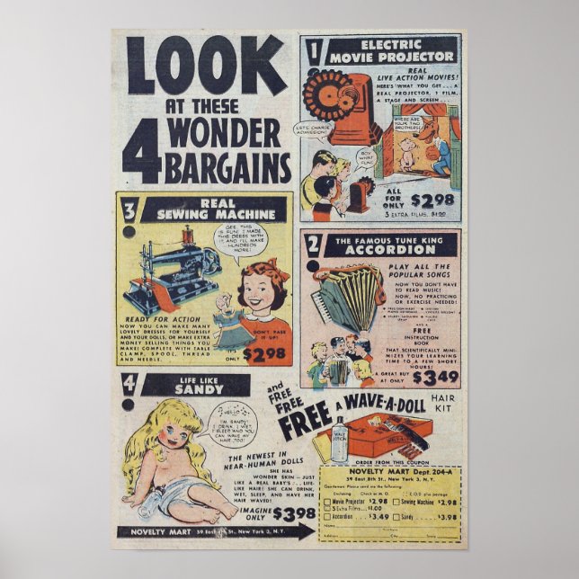 Poster Publicité vintage (Devant)