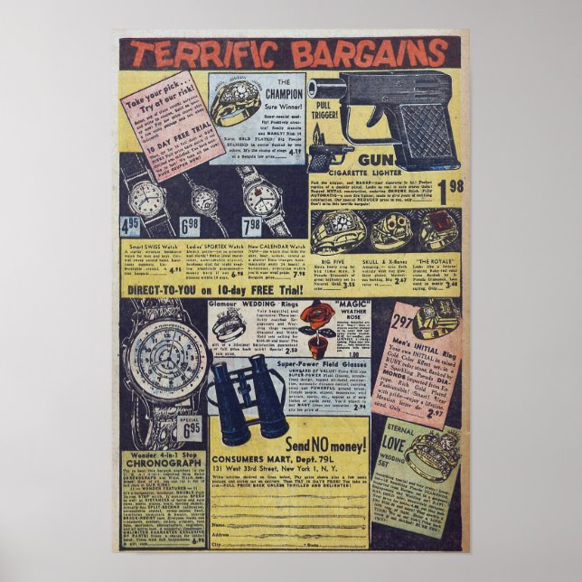 Poster Publicité vintage (Devant)