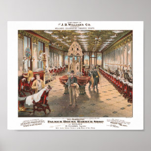 Poster Publicité Vintage Barber Shop