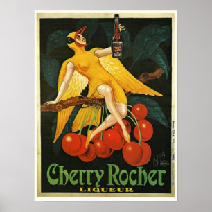 Poster Publicité vintage Cherry Rocher