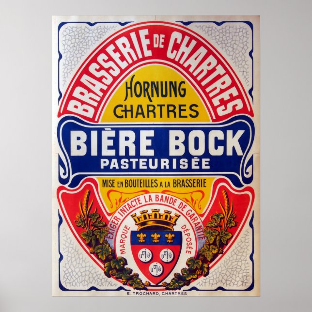 Poster Publicité vintage de bière (Devant)
