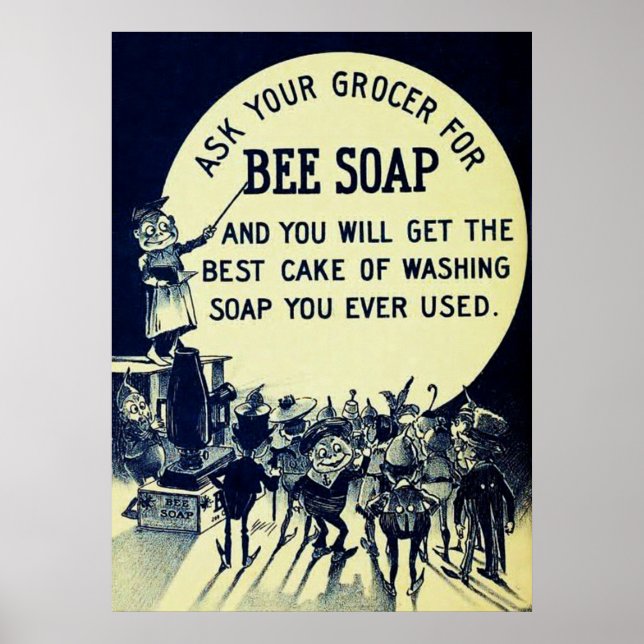 Poster Publicité vintage de savon (Devant)