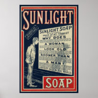 Publicité vintage de savon