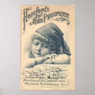 Poster Publicité vintage Hopsfords Phosphate Acide