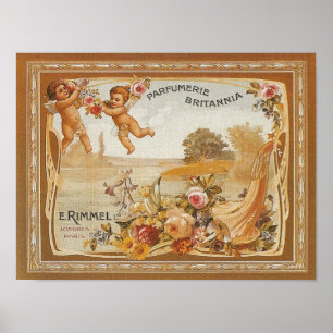 Poster Publicité Vintage Parfumerie Britannia - Imprimer