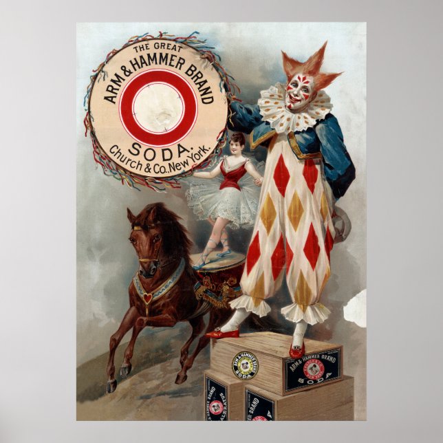 Poster Publicité vintage Pour Arm & Hammer Soda (Devant)