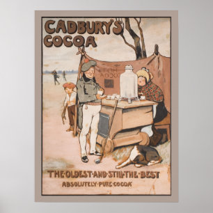 Poster Publicité vintage pour Cocoa de Cadbury