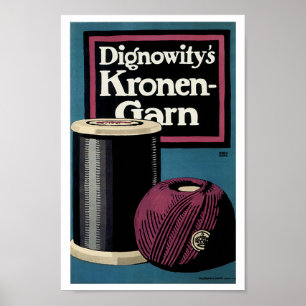 Poster Publicité vintage pour fils Kronengard