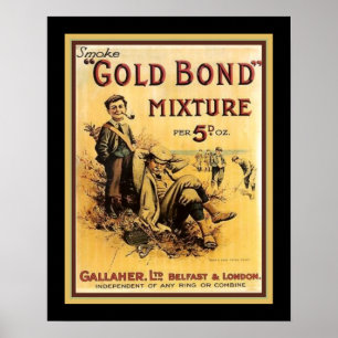 Poster Publicité vintage pour le tabac de canalisation "G