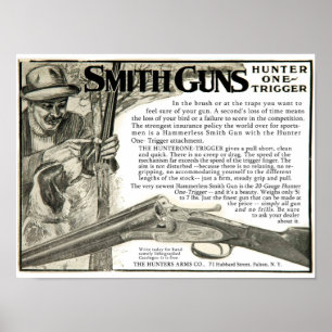 Poster Publicité vintage Smith Gun Company