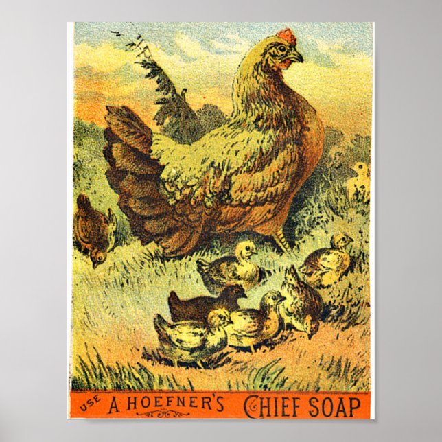 Poster Publicité vintage sur le savon (Devant)