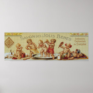 Poster Publicité Vintage sur le savon