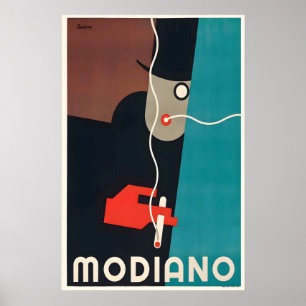 Poster Publicités anciennes de cigarettes Modiano Italie