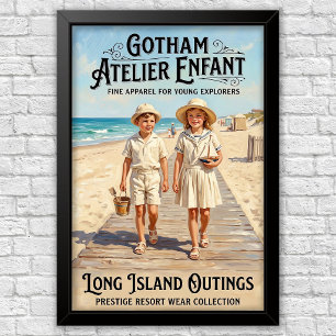 Poster Publicités de mode pour enfants des années 1920