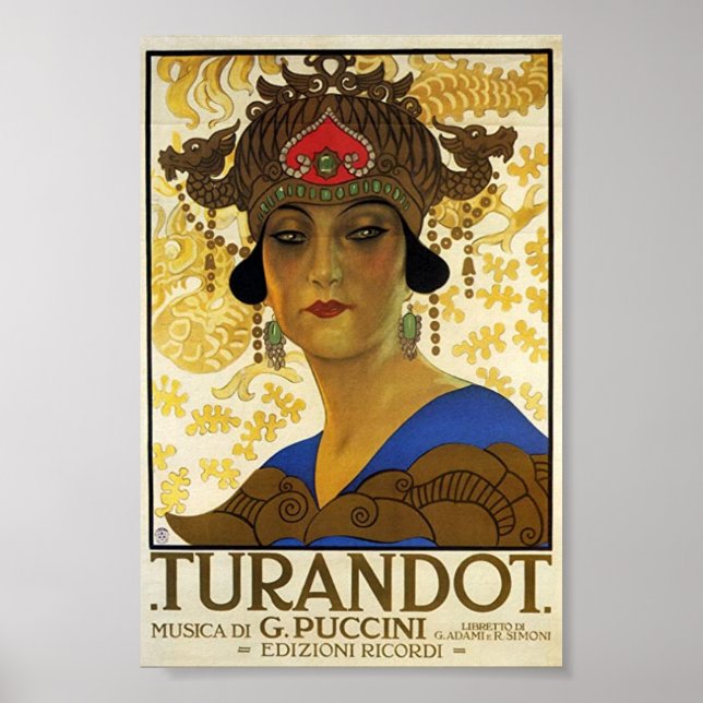 Poster Puccini / Turandot (Devant)