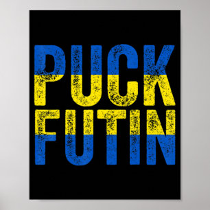 Poster Puck Foutine Mème Je Suis Aux Côtés De L'Ukraine A