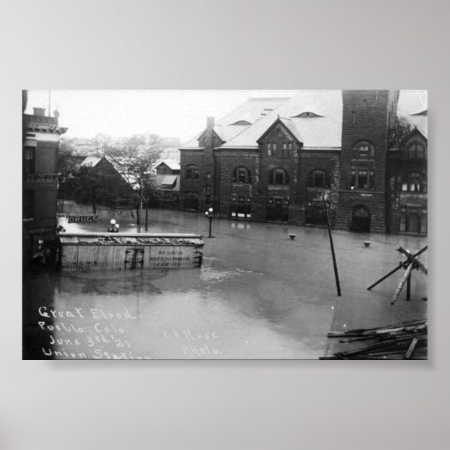 Poster pueblo, inondation du colorado (Devant)