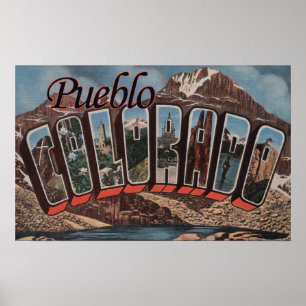 Poster Pueblo, le Colorado - grandes scènes de lettre